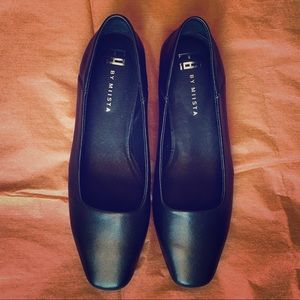 Miista Black Nappa Slip on Flats Sz 36